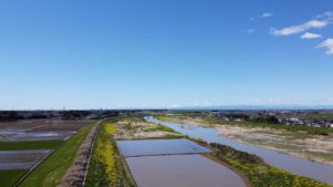 2020/04/20 小山市思川空撮：DJI Mavic Mini